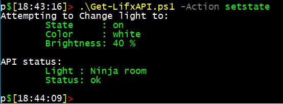 PowerShell: Control your LIFX light!