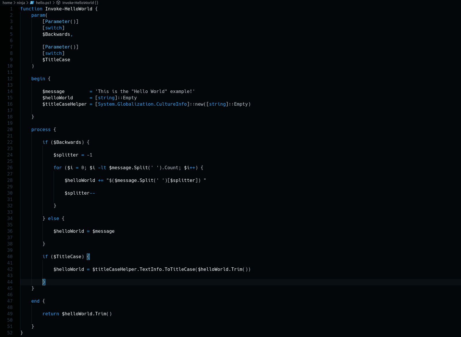 Visual Studio Code PowerShell Setup