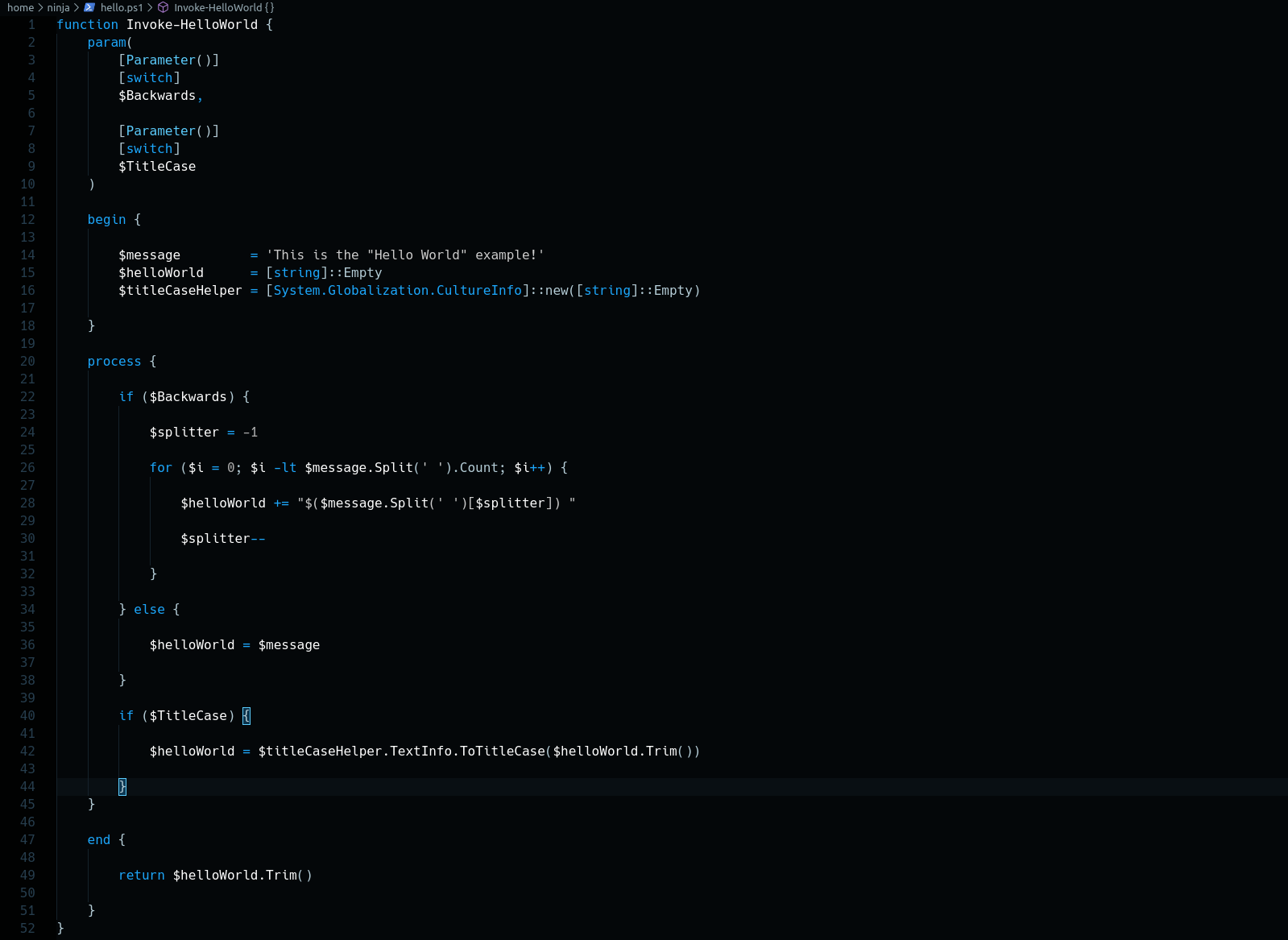 Visual Studio Code PowerShell Setup